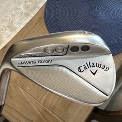 Mint Callaway JAWS RAW Chrome Full Toe Wedge 60* Left Handed