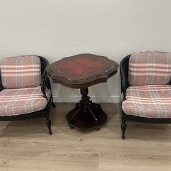 Vintage Barrel Back Armchairs (2)