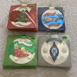 NEW SEASON GREETING ORNAMENT CARDS WITH ENVELOPES AT $050 EACH  $9.00 FOR 18 CARDS