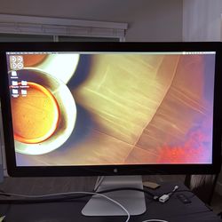 Apple A1407 27” Thunderbolt Display 2560X1440 with Power Cord 