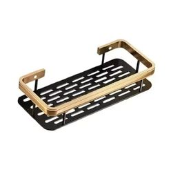 Bathroom Shelf No Drill Wall Mounted Shampoo Bottle Shower Corner Rack Toilet Storage Rack Aluminum Bathroom Kitchen Accessories