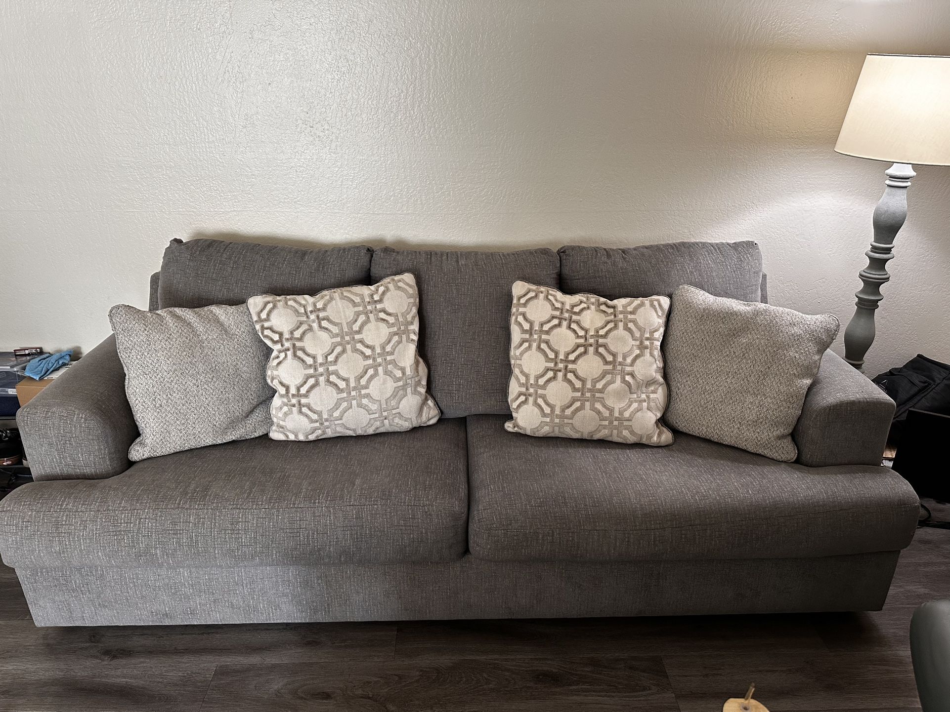 Gray Couch Set From Living Spaces