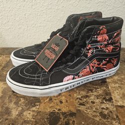 New Vans x Stranger Things Sk8-Hi Reissue Friends Don't Lie Men's Size 9 Shoes