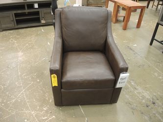 Famous Maker Aiden Leather Swivel Chair - Brown | Armchair