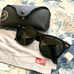 Ray-Ban Glasses With Case And Lense Cleaner