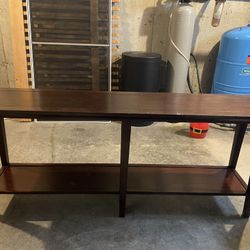 Pottery barn console table 