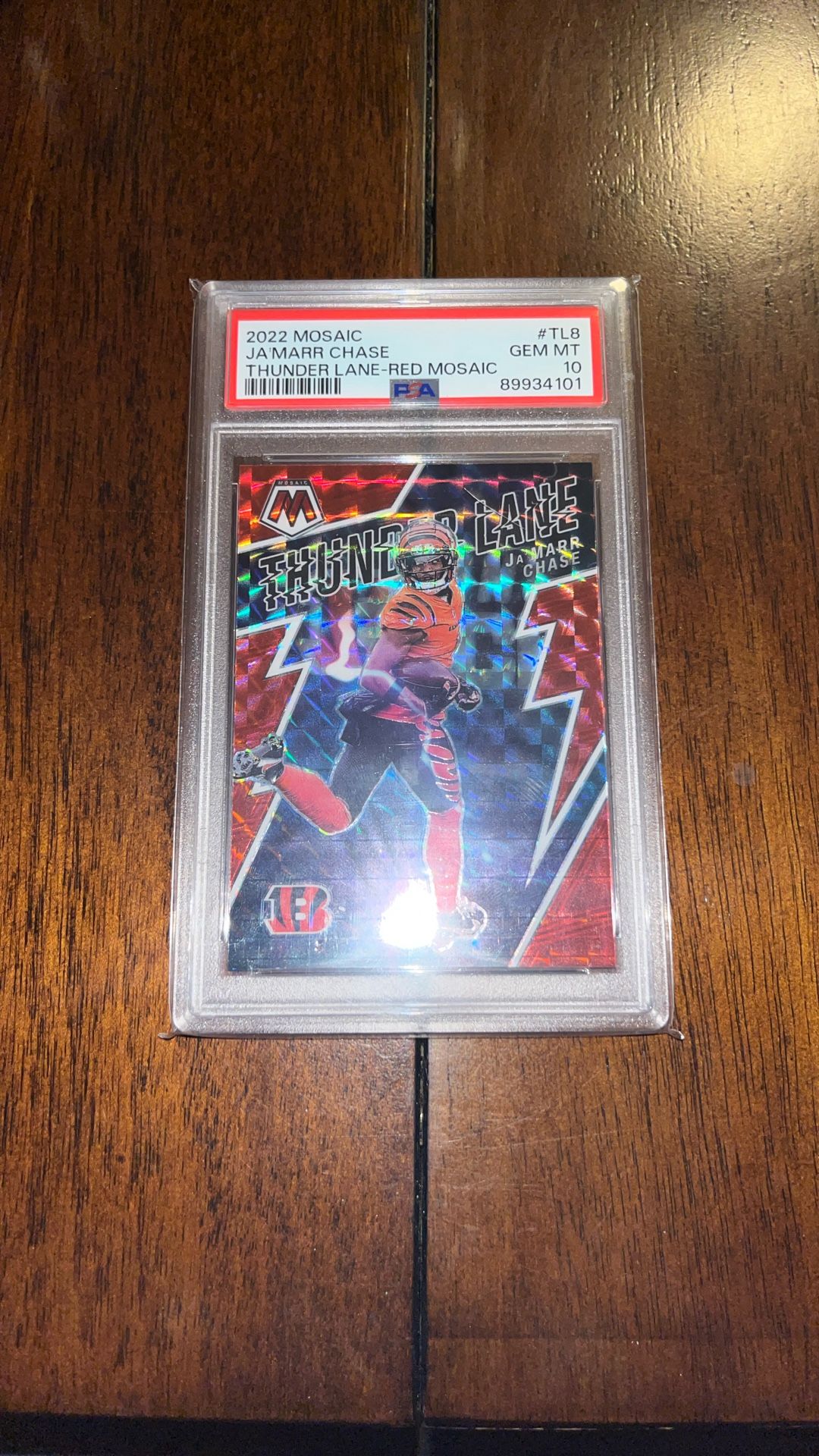 Jamarr Chase Thunder Lane Red PSA 10