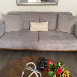 Gray Perugia Sofa & Chair (Excellent Condition)