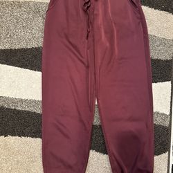 Women’s Silk Like Joggers Pants Size Medium 