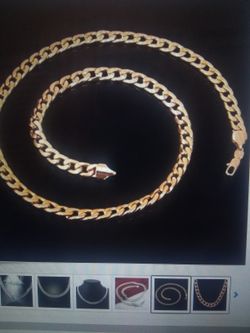 Miami Cuban STAMPED 14K YELLOW GOLD 30 in