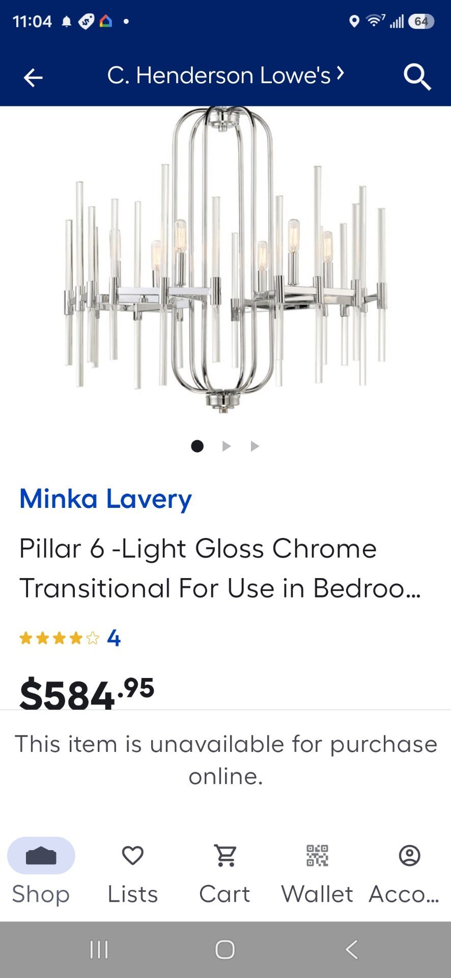 Minka Lavery Chandelier