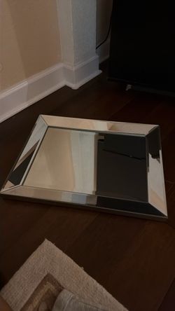 Square Beveled Mirror Tray
