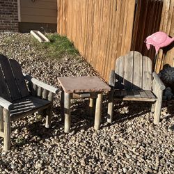 Beautiful Rustic Patio Set