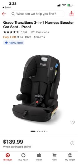 Graco Tranzitions 3 in 1 Harness Booster Car Seat