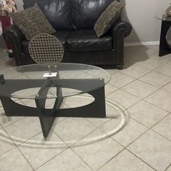 Leather Sofa And Love Seat 