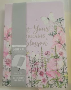 Brand New Let Your Dreams Blossom Lined Journal