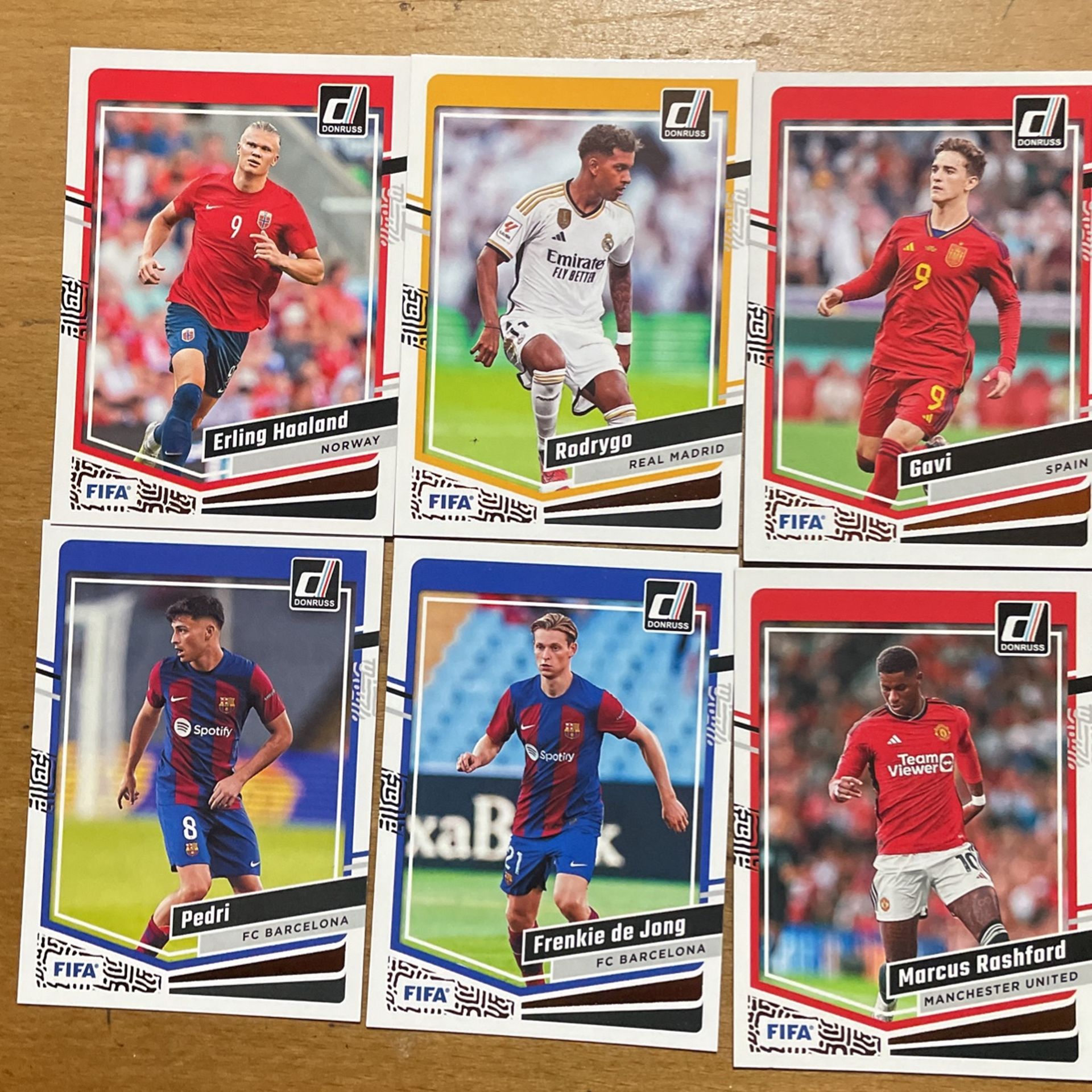 2024 DONRUSS FIFA LOT OF 6 PLAYERS CARDS