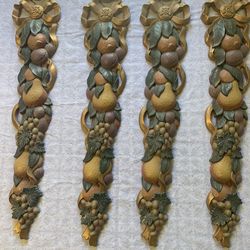 Home Interiors Fruit Plaques set/4