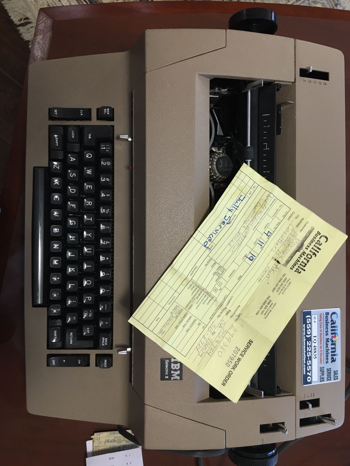 IBM Selectric (1980’s) Typewriter