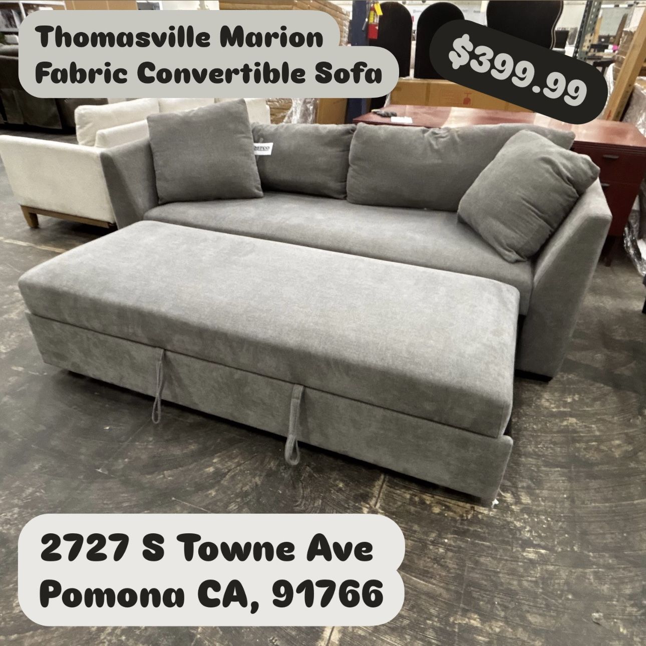 Thomasville Marion Fabric Convertible Sofanull