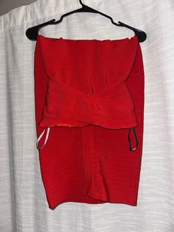 Red Bandeau Dress