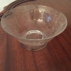 Antique glass ice cream dishes/fruit bowls- set of six