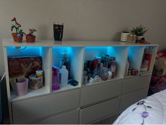 6 drawer led dresser