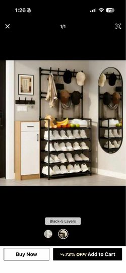Black Shein coat rack