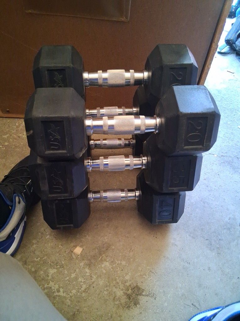 20lbs 35lbs 40lbs Dumbells