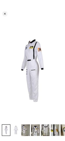 Astronaut Spaceman Pilot Flight Halloween Costume adult jumpsuit
