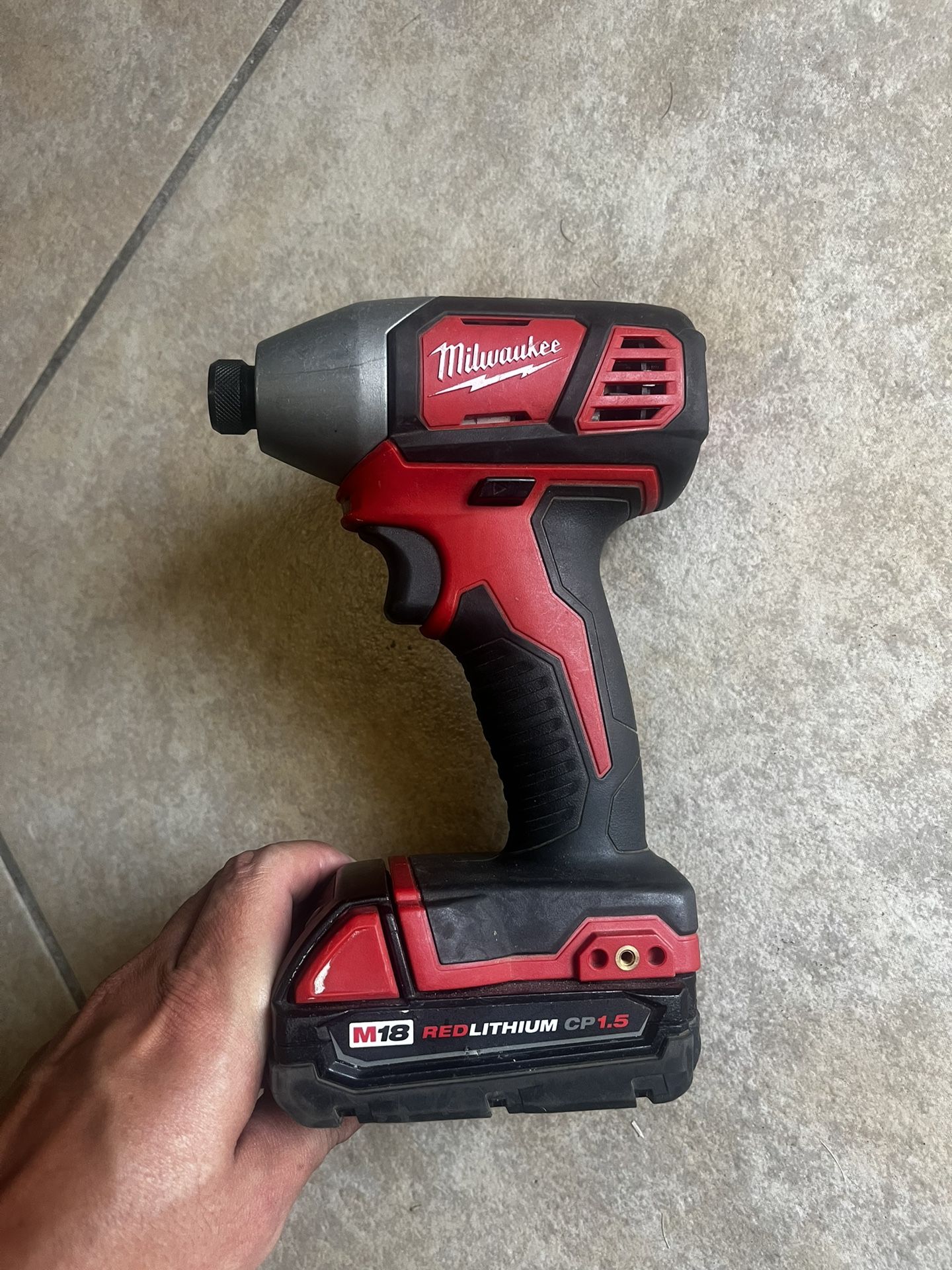 Milwaukee Impact Drill W/ Battery And Charger