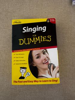 Singing for Dummies CD