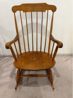 Vintage Nichols & Stone Co Windsor style Rocking Chaor
