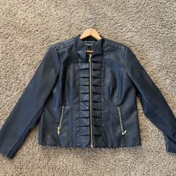 Bacchini Faux Leather Jacket