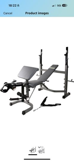 Bench Press/Preacher + Leg Curl Station + 7’ Barbell /w 2” Diameter