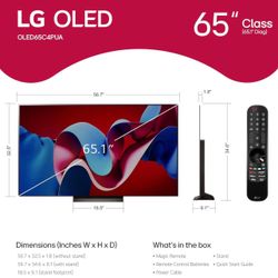 LG 65” C4 OLED evo 4K Smart TV – OLED65C4PUA – Like New