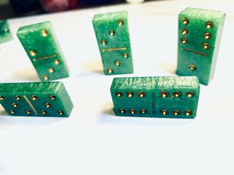 Dominos (Green with Gold Accents)