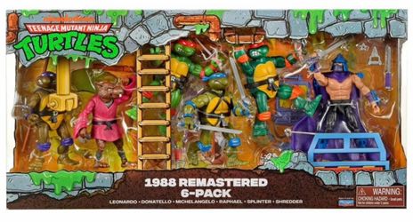 1988 turtles 6 pack