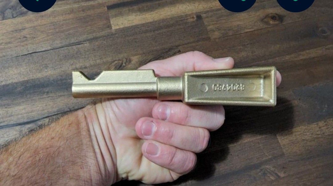 Brass Locomotive Reverser Key