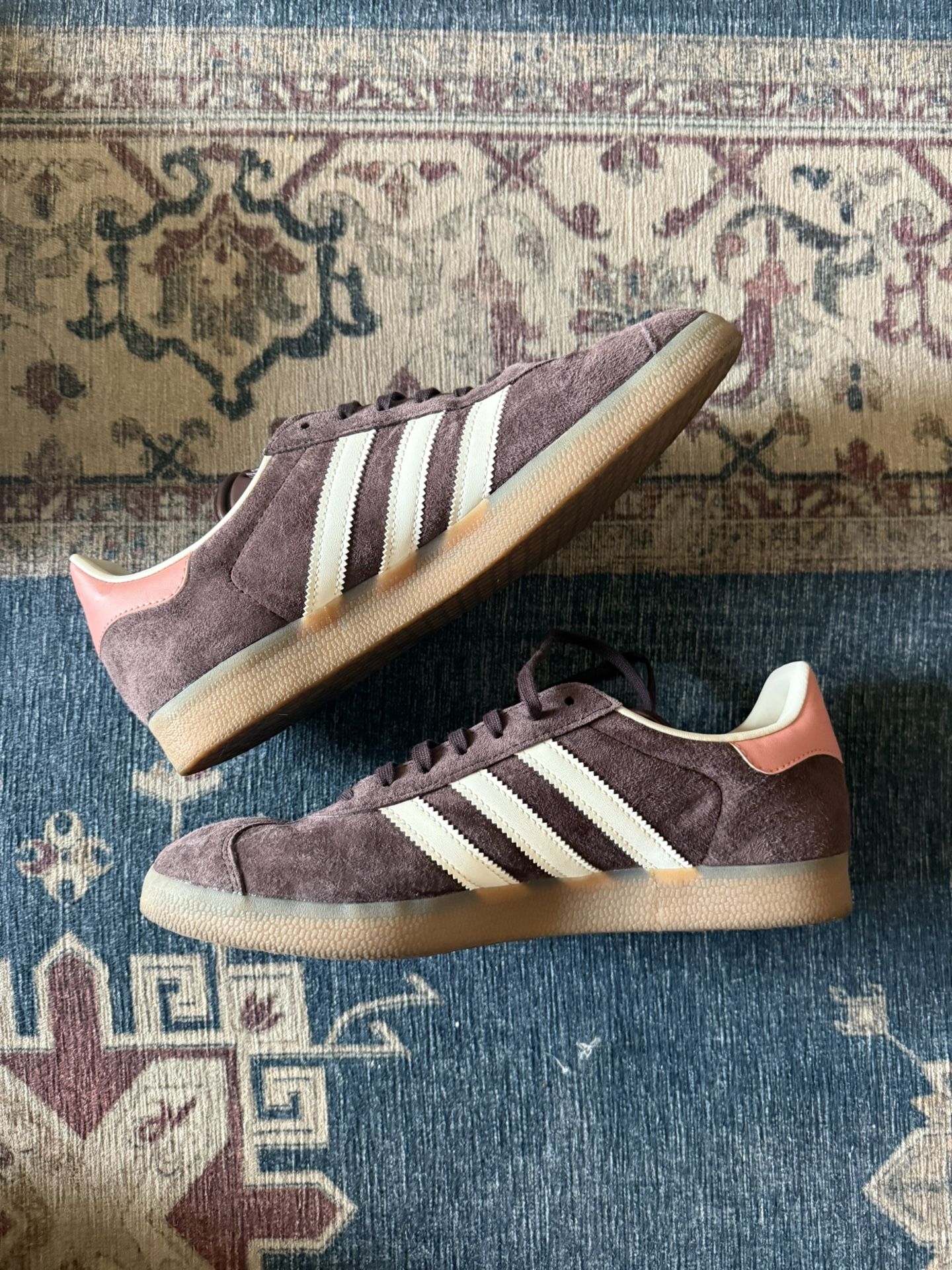 Adidas Gazelle Suede Sneakers Burgundy