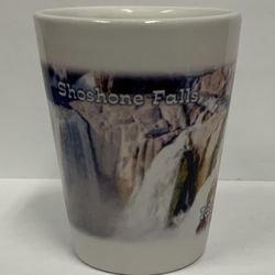 Shoshone Falls Idaho White Shot Glass