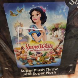 Disney Princess Snow White & The Seven Dwarves Blanket Fleece Throw Blanket Soft Cozy 