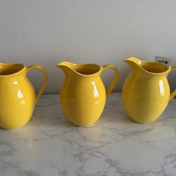 Yellow vases