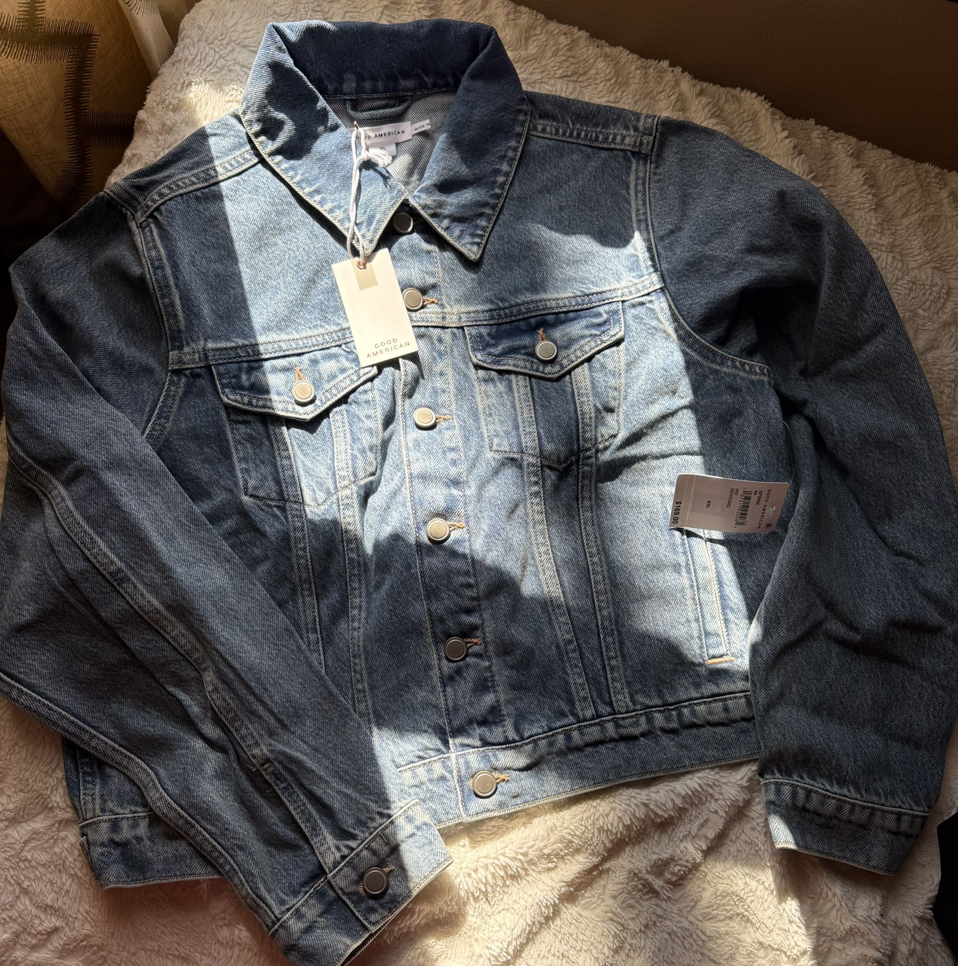 GOOD AMERICAN Jean Jacket. Never Worn