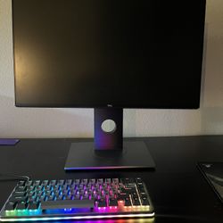 Dell 24 monitor & Alt Drop Keyboard 