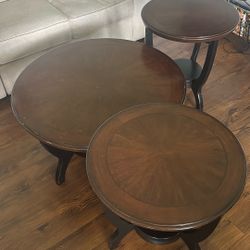 Coffee Table And 2 End Tables
