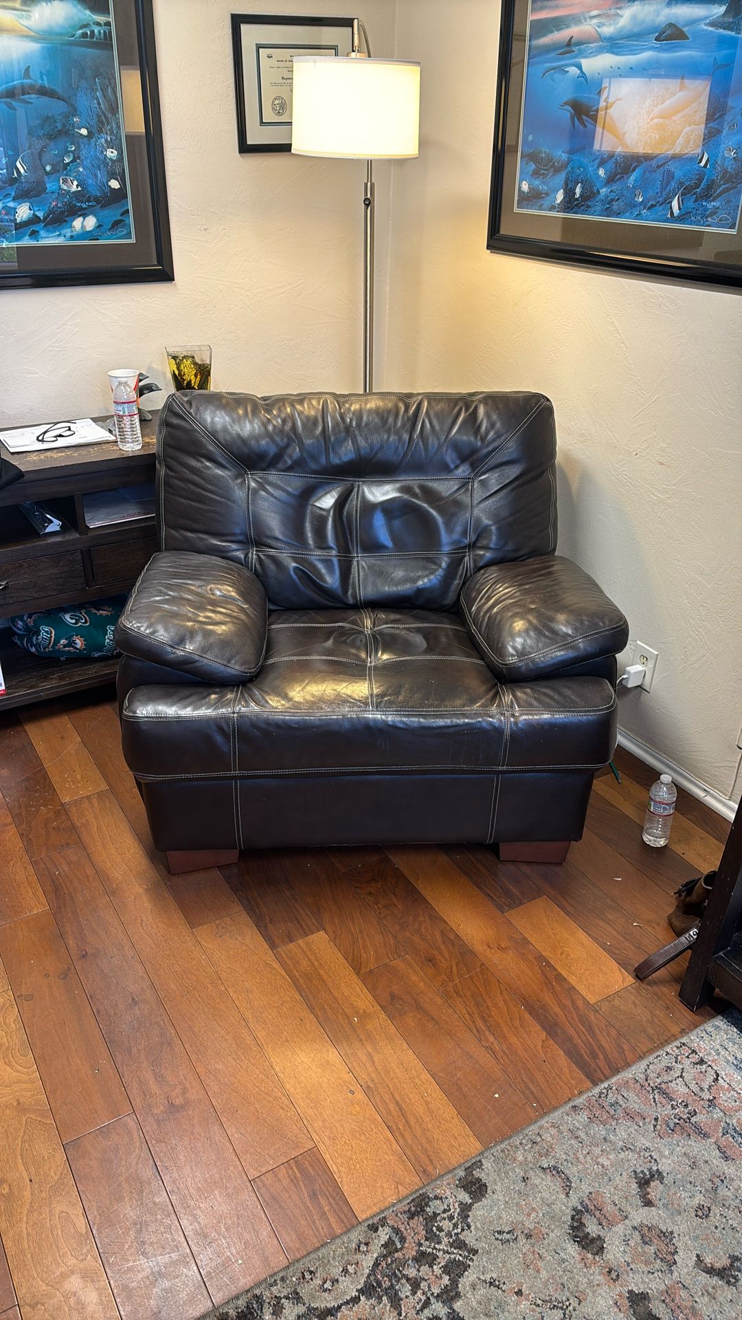 Leather Couch And chair
