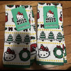 Hello Kitty Hand Towels Set