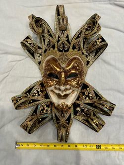 Venetian Jester Decorative Wall Mask