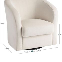 Ivory Swivel Chair